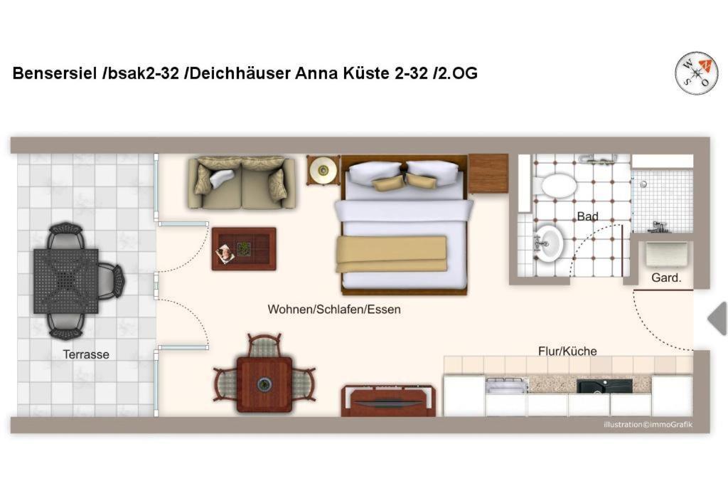 Deichhaeuser Anna Kueste Deichhaeuser Anna Kueste 2-32 Бензерзиль Экстерьер фото